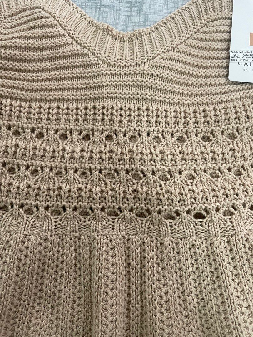Knitted crochet top on Carousell