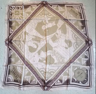 Lancel Printed Silk Scarf