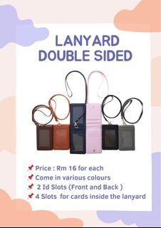 Lanyard double sided for students or workers