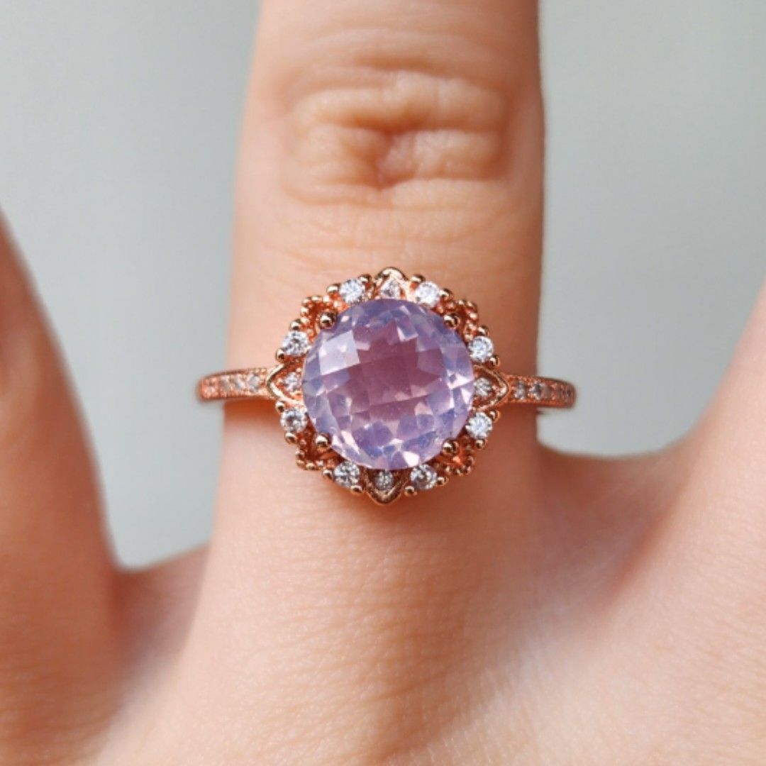 Purple best sale quartz ring