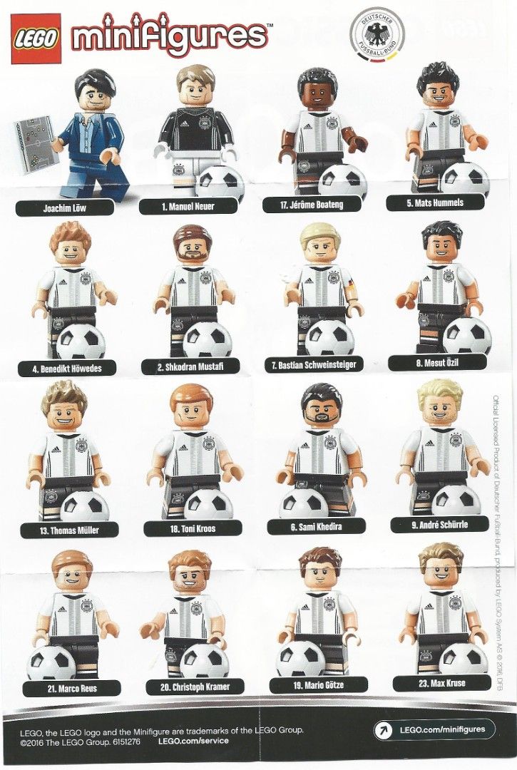 Lego 71014 German Soccer Minifigure, Hobbies & Toys, Toys & Games