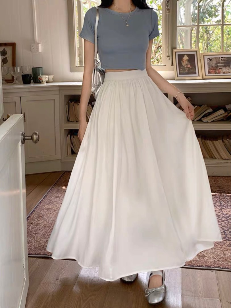 White formal clearance skirt