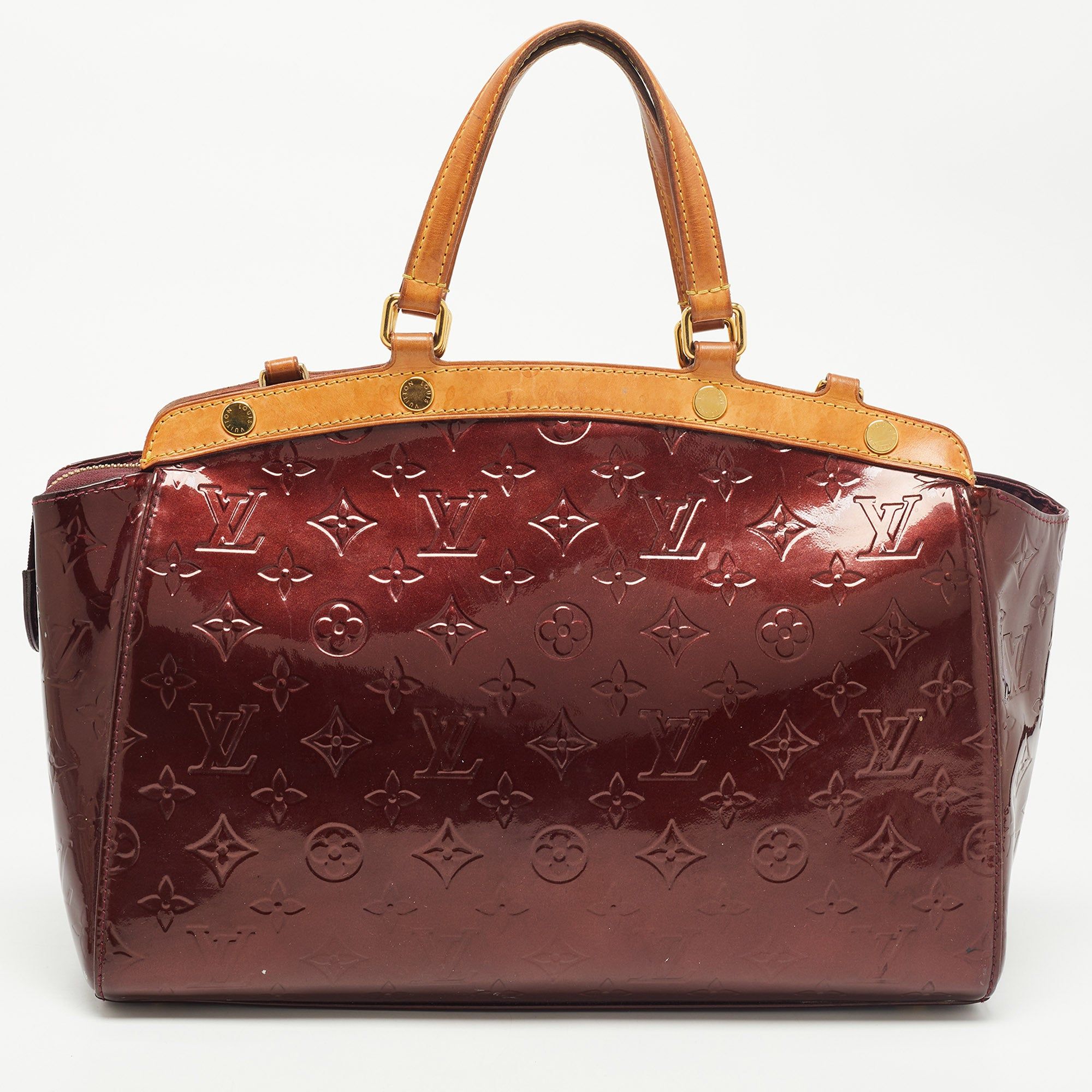 LOUIS VUITTON Shoulder Bag M91606 Red Pomdamul Monogram Vernis