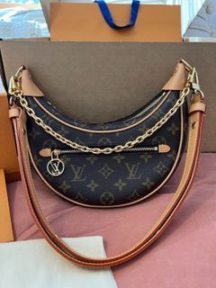 LOUIS VUITTON loop 2way Shoulder Bag M81098 Monogram canvas Brown