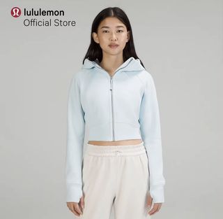 lululemon Women's Scuba Hoodie Light Cotton Fleece, Pink Taupe, Size 4