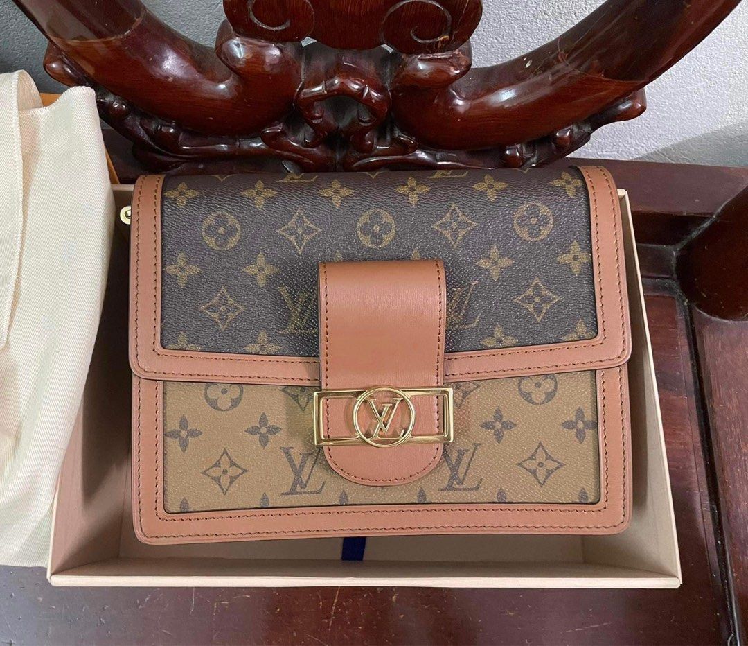 LV DAUPHINE MM MONOGRAM CROSSBODY BAG, Luxury, Bags & Wallets on Carousell