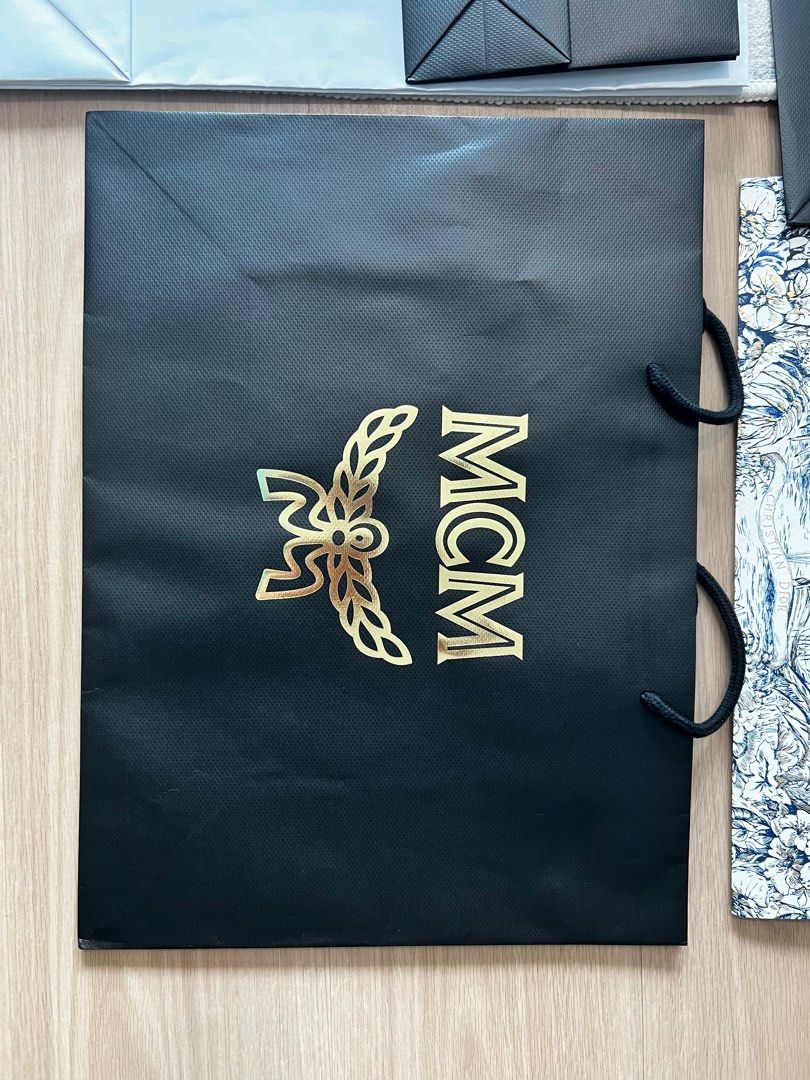 Mcm paper bag on sale
