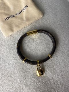 Louis Vuitton, Jewelry, Nano Monogram Bracelet Metal With Goldcolor  Finishmonogram Canvas