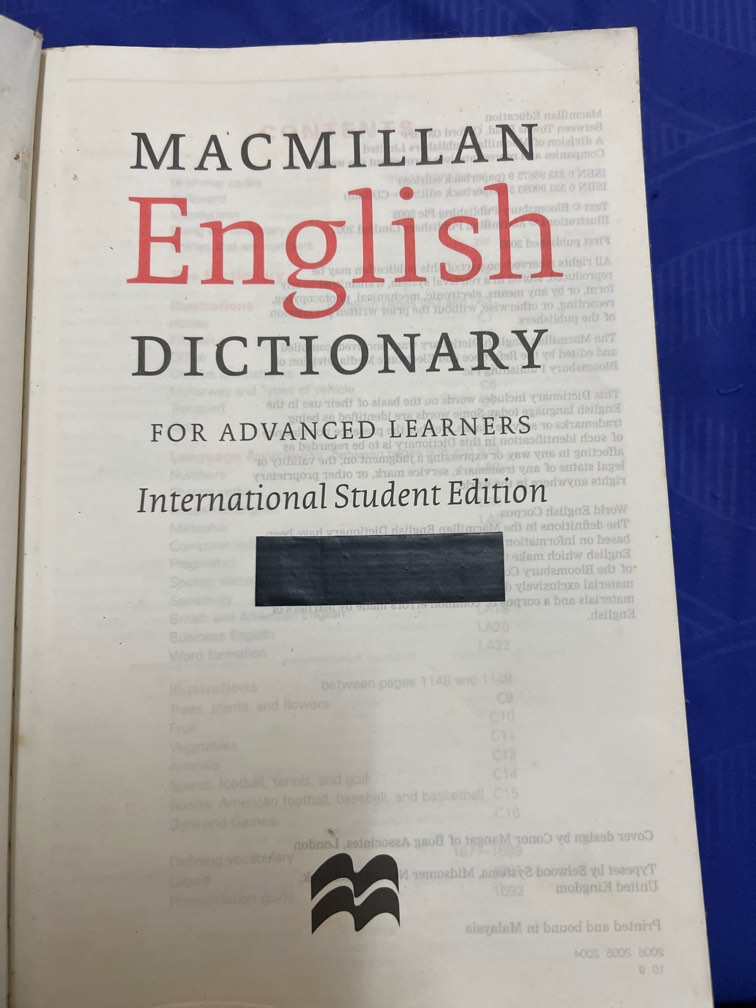 Macmillan English Dictionary, Hobbies & Toys, Books & Magazines ...