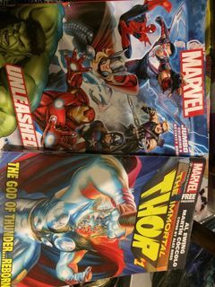 Marvel Comic book and colouring book