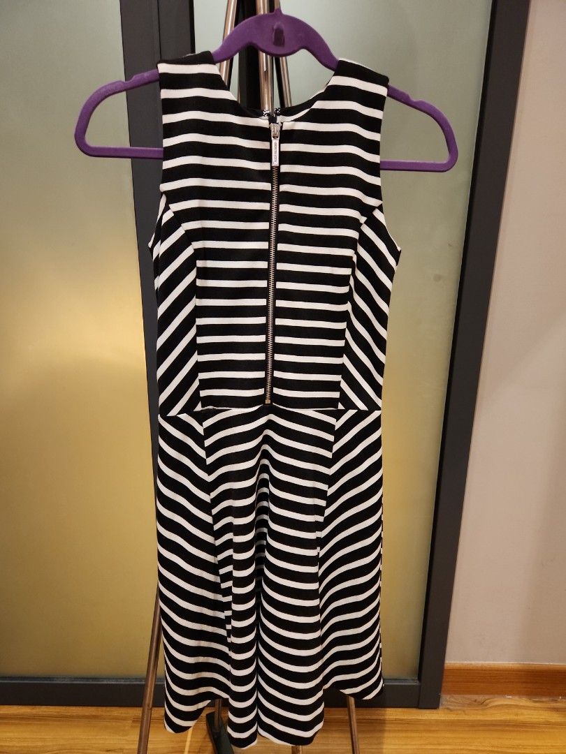 Michael Kors Sleeveless Striped Dress Women s Fashion Dresses