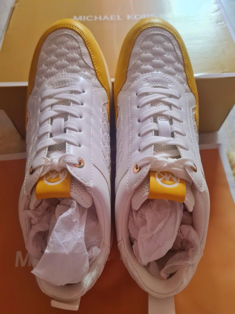 Michael Kors Wilma Trainer Shoes Yellow White