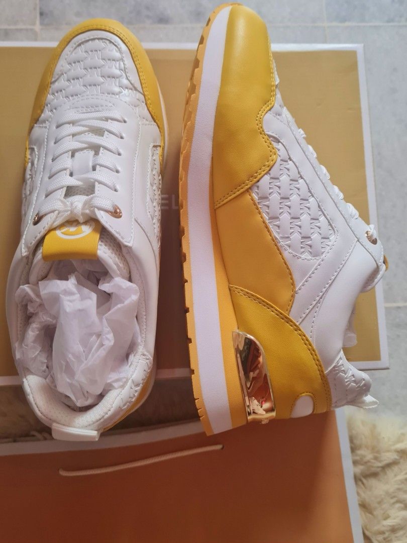 Michael Kors Wilma Trainer Shoes Yellow White