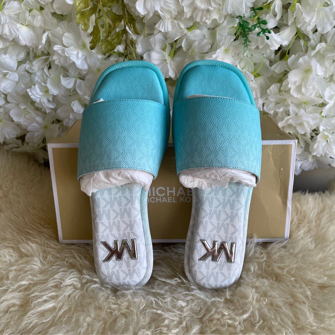 Slides Brown Michael Kors Hayworth Ombru00e9 Logo Slide Sandal In