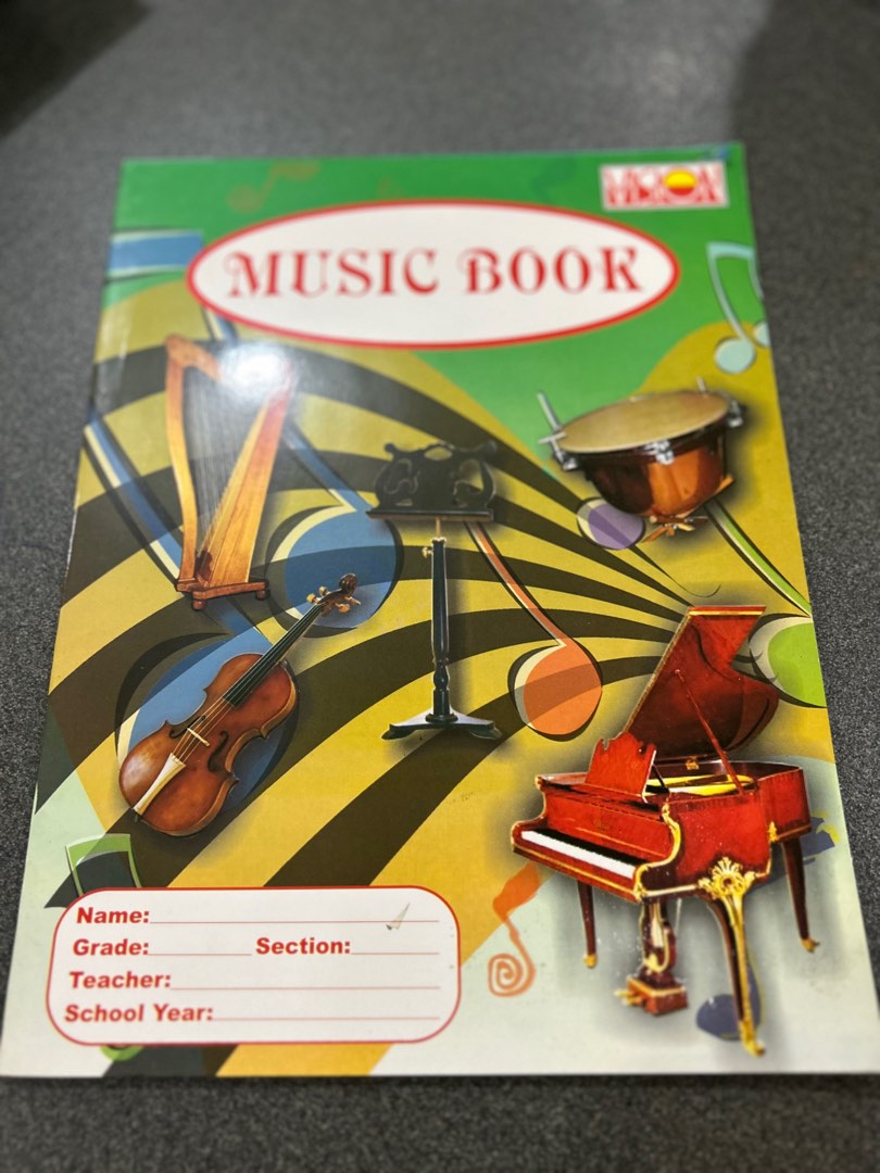 Music notebook, Formal theme (Elem.&HS), Sulating Pangwakas, Drawing