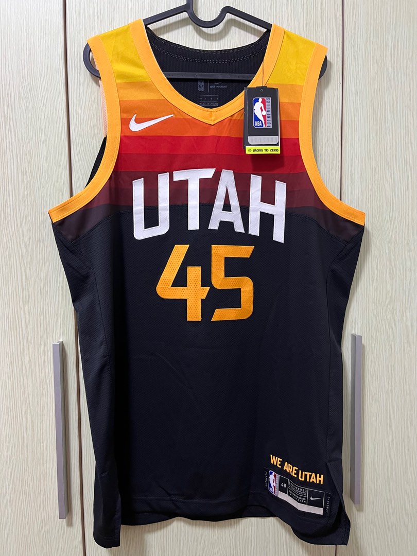 Donovan Mitchell Authentic Jersey Nike Utah Jazz City Edition Dark Mode  MENS 44