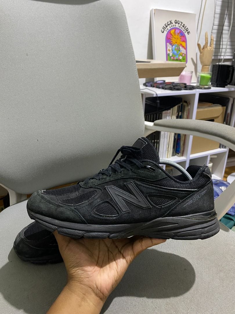 New balance 990 v4 triple black new arrivals
