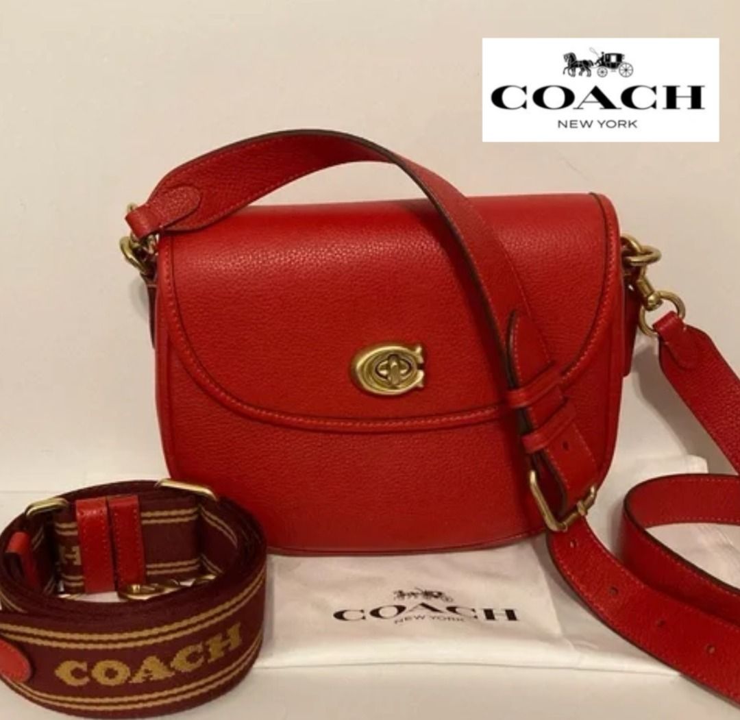 Coach red crossbody deals