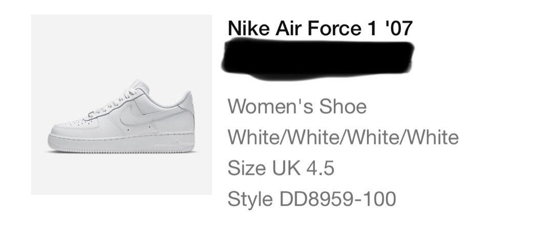 Nike air force 1 cheap sizing womens