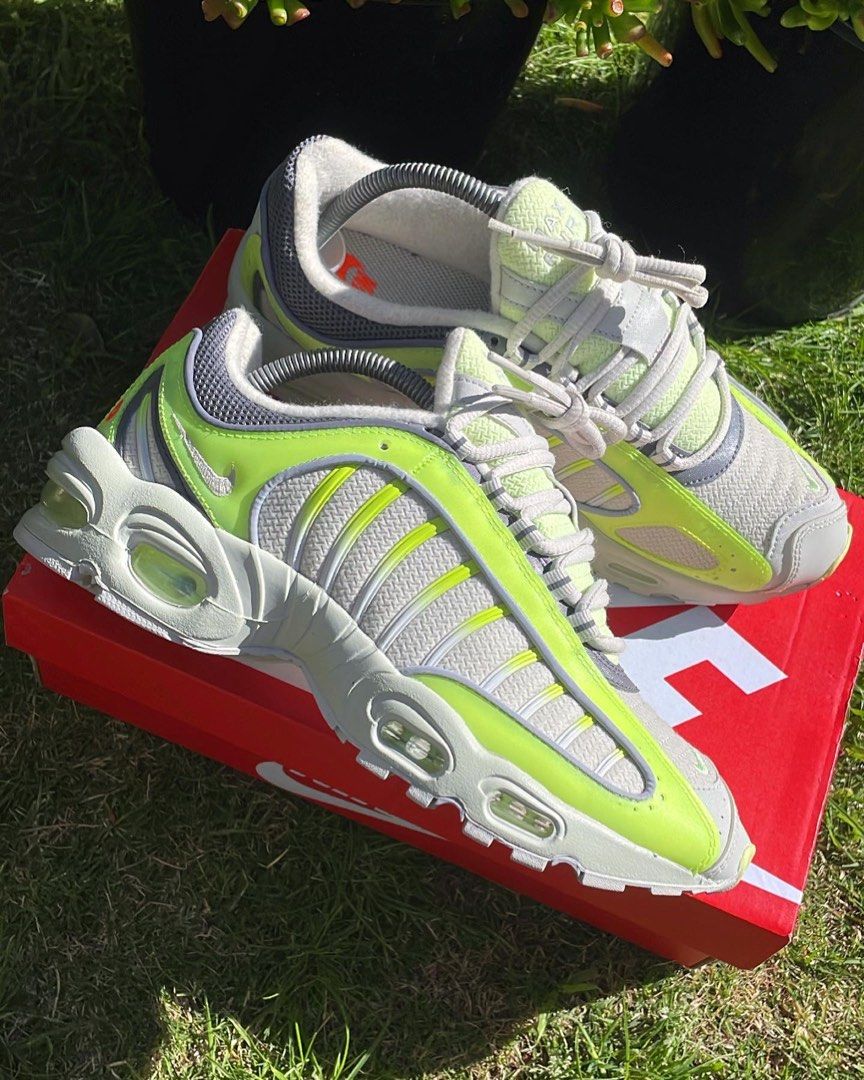 Nike Tailwind 4 Volt white Men s Fashion Footwear on Carousell
