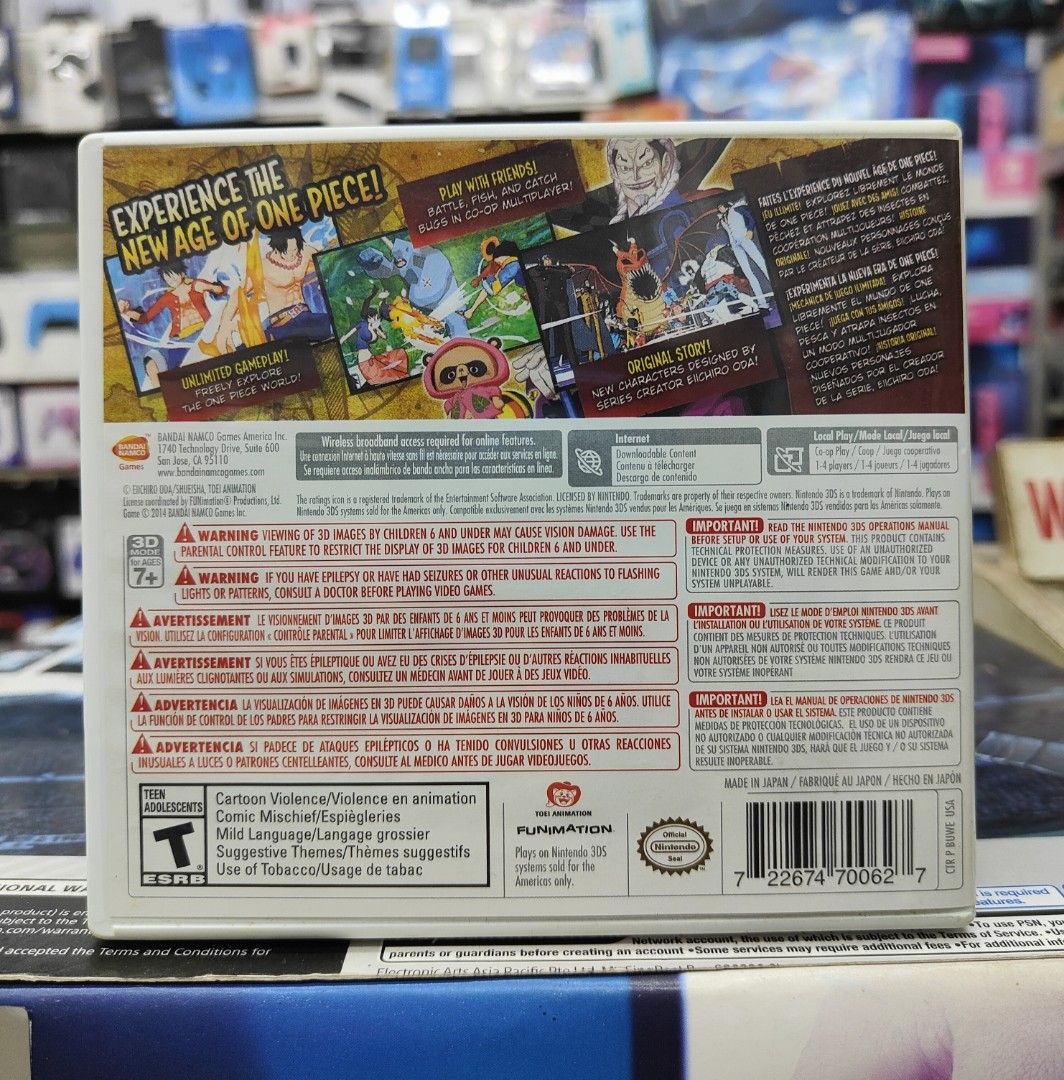 Nintendo 3DS One Piece Unlimited World Red Day One Edition, Video Gaming, Video Games, Nintendo