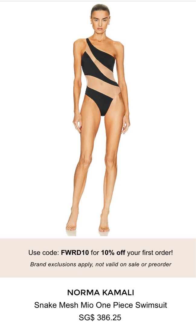 Norma kamali snake swimsuit discount