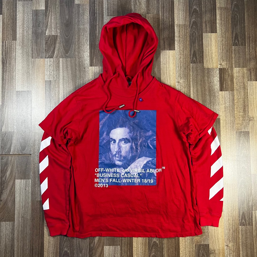 Business casual off white on sale hoodie