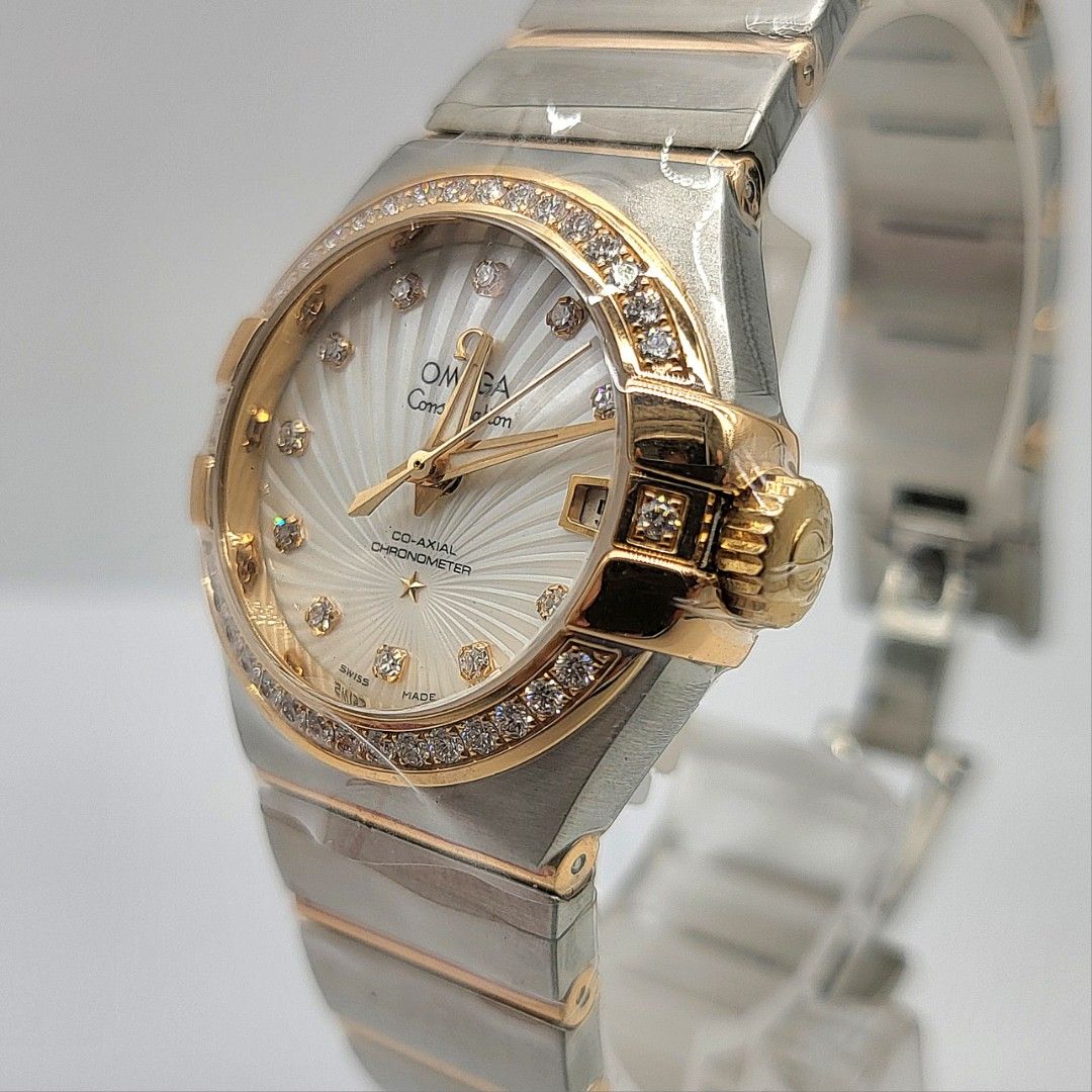 Omega Constellation 27mm Diamond Silver Pink Gold main image 1