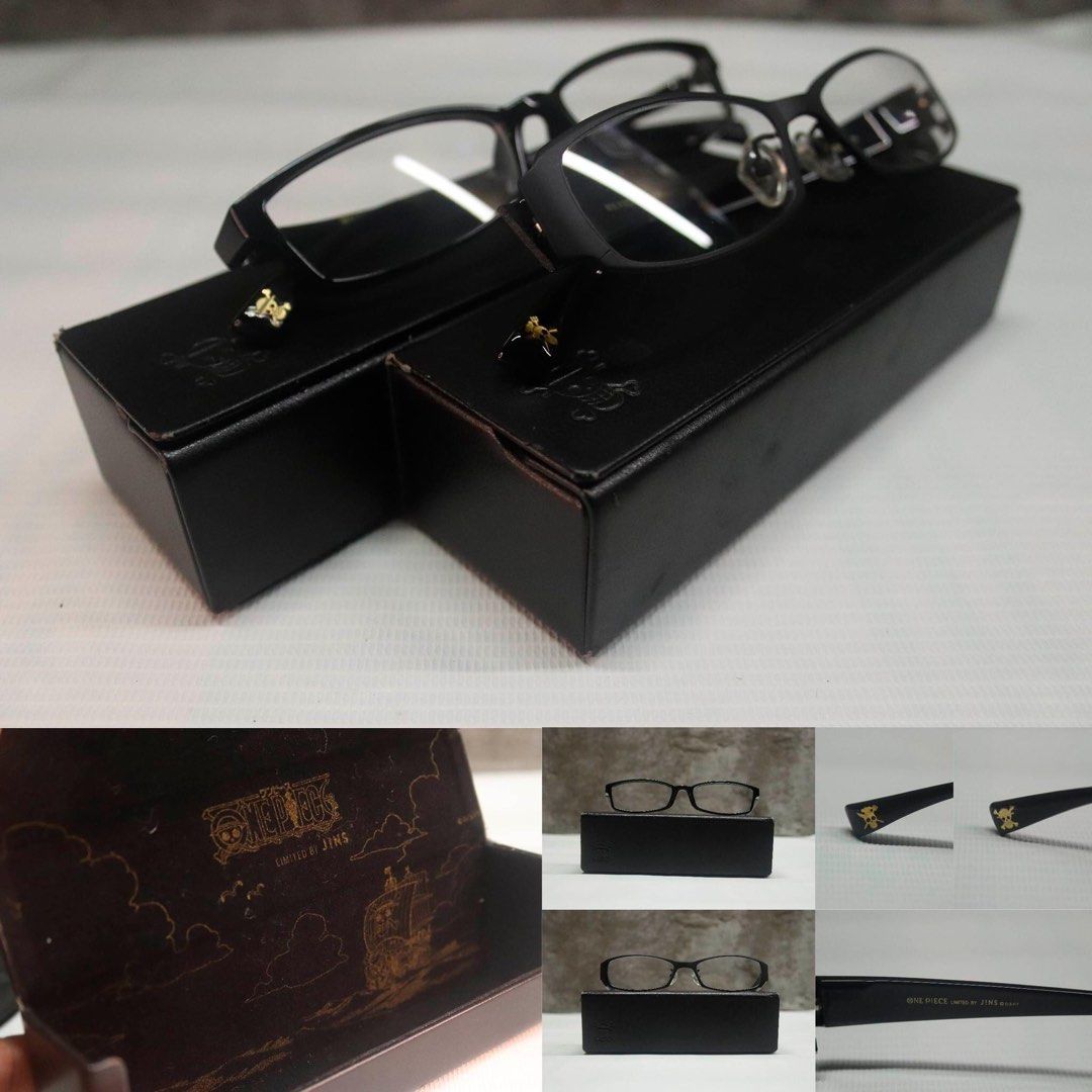 ONE PIECE JINS COLLABORATION GLASSES LUFFY MODEL (limited edition