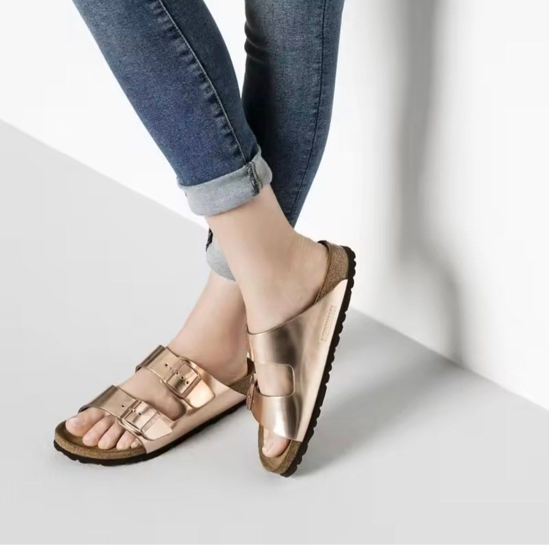 Original 2021 Birkenstocks Women Inspiration Collection Metallics