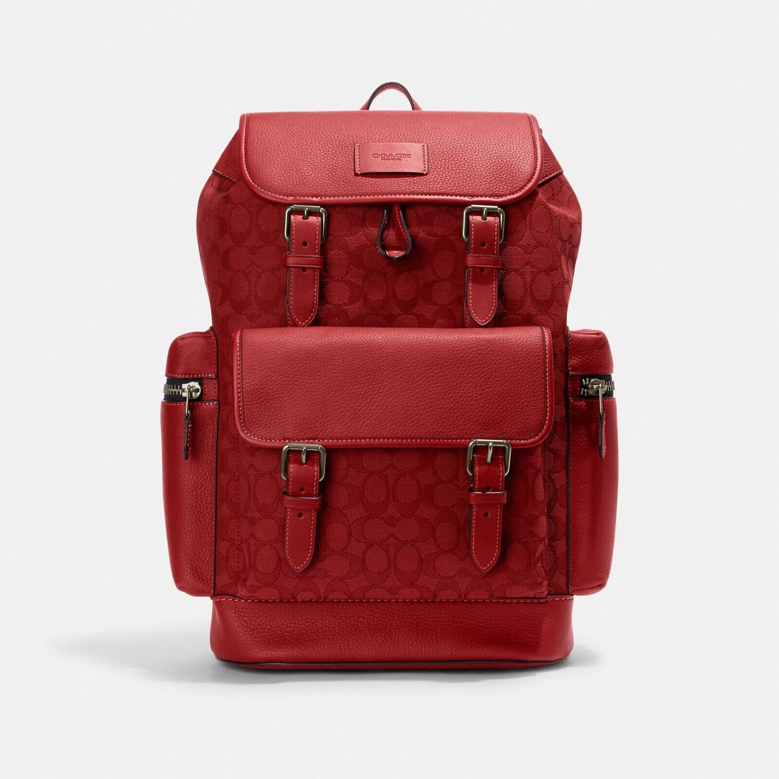 Red coach backpack outlet
