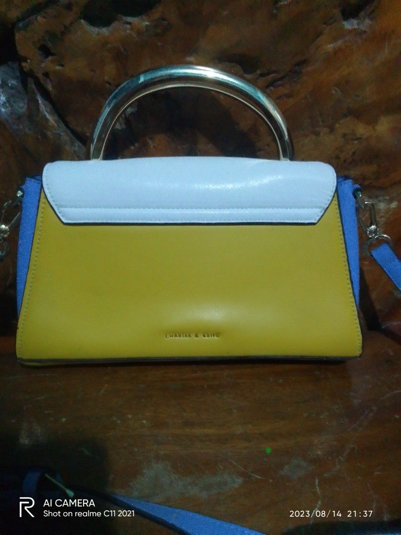 Original preloved Charles and Keith Angular bag, Women's Fashion, Bags