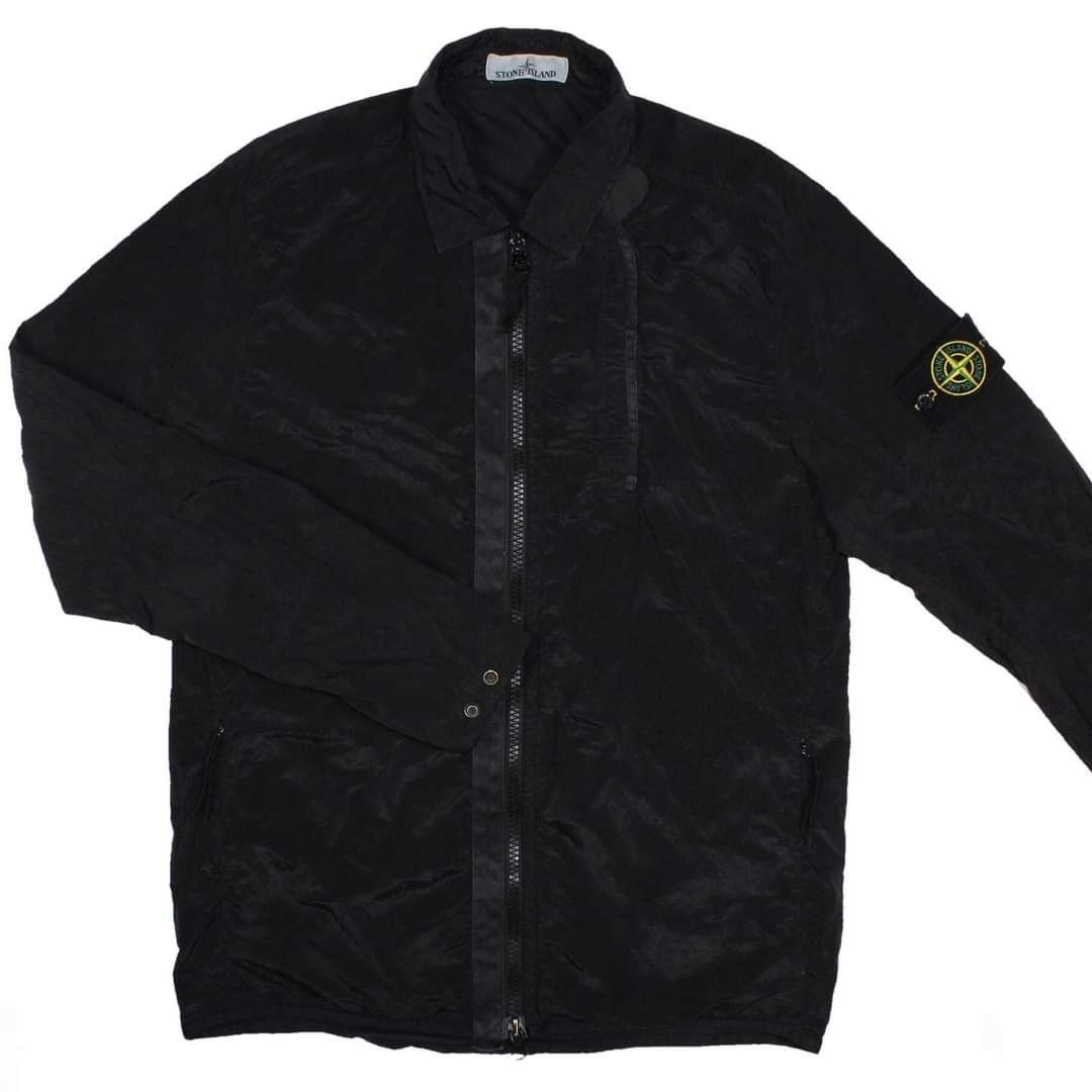Stone island nylon metal zip shirt shop