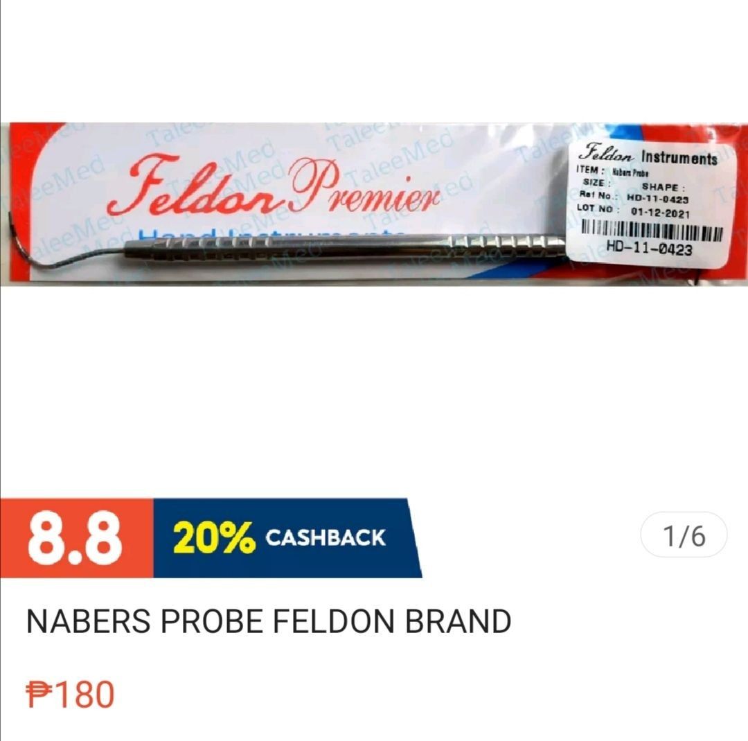 Perio Arma Gracey Curettes and Naber, Health & Nutrition, Medical ...