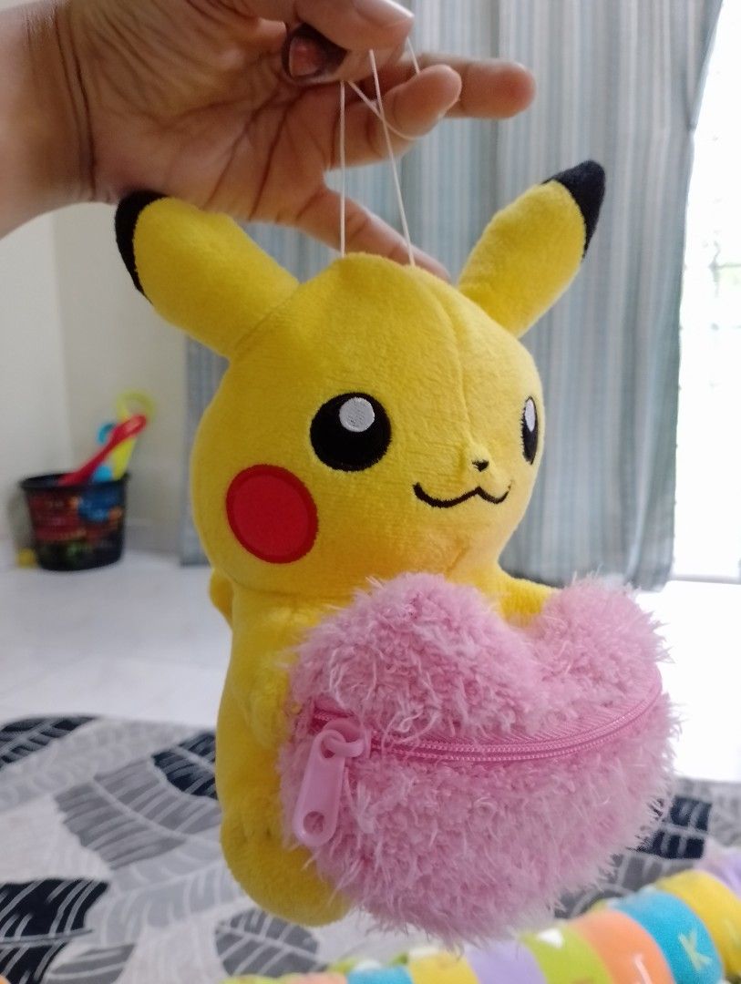 Pikachu heart 2025 plush