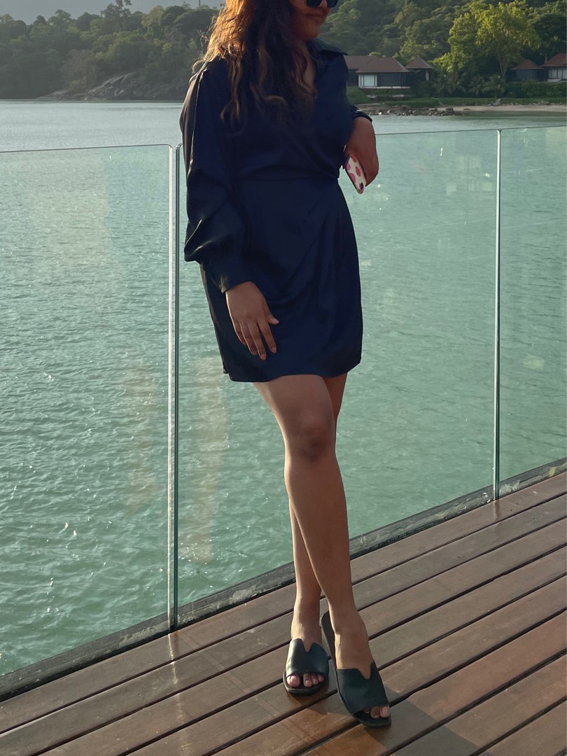 Pomelo black shop dress