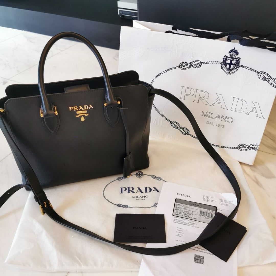 PRADA Saffiano Tote Bag, Luxury, Bags & Wallets on Carousell