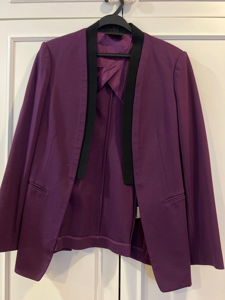 Purple Blazer Women s Fashion Coats Jackets and Outerwear on