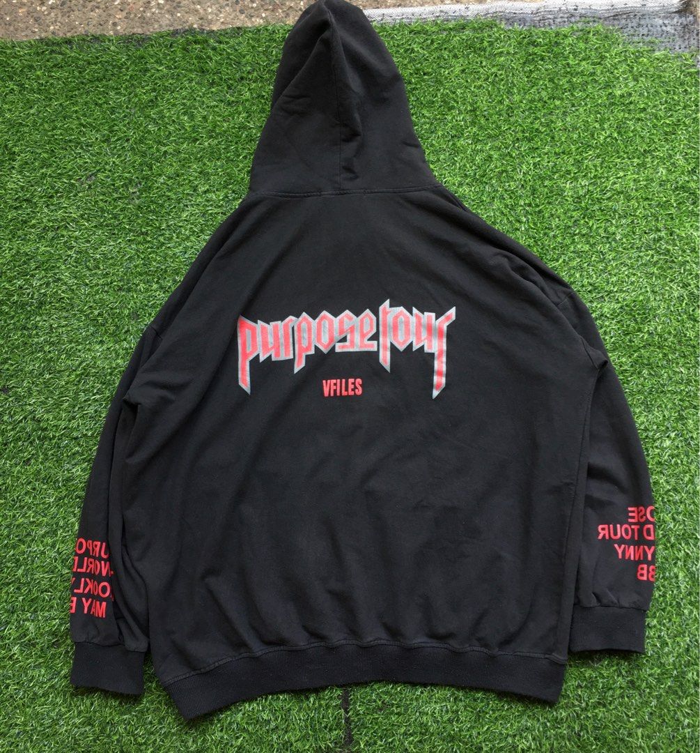 Purpose tour top hoodie black
