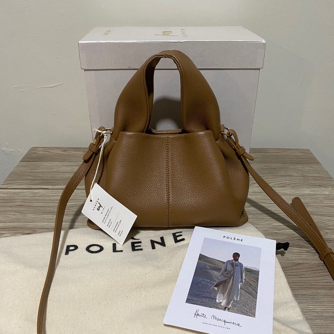 The Polene Bucket Bag in Camel Numero Huit Mini - The Haute Finish