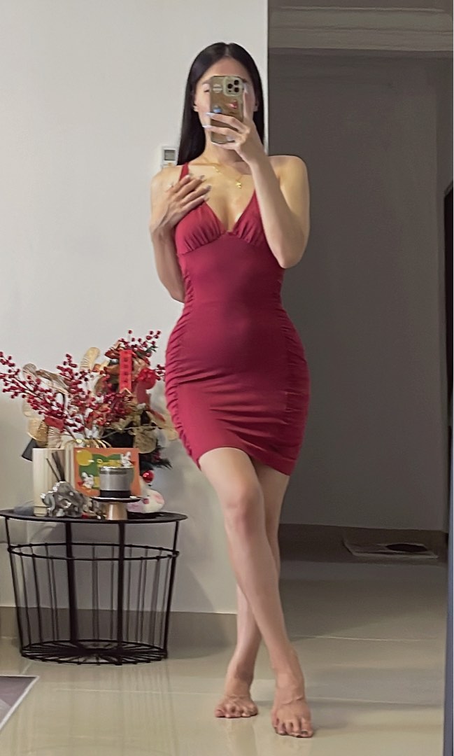 Cross back deals bodycon dress