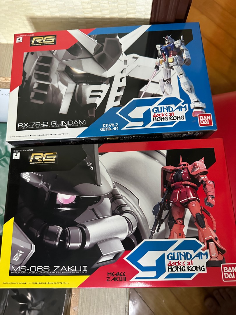 RG rx78-2 , zaku ii 高達 渣古 dock at Hong Kong 特別版, 興趣及遊戲, 玩具 & 遊戲類 ...
