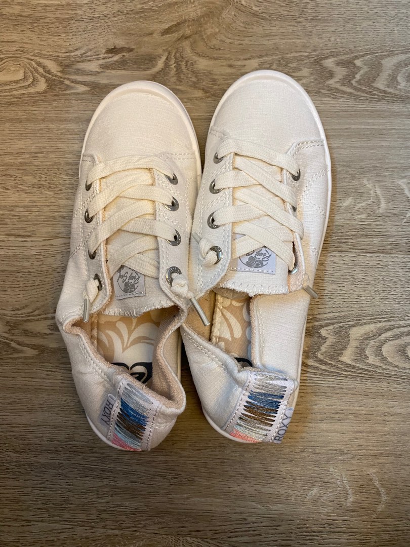 White discount roxy sneakers