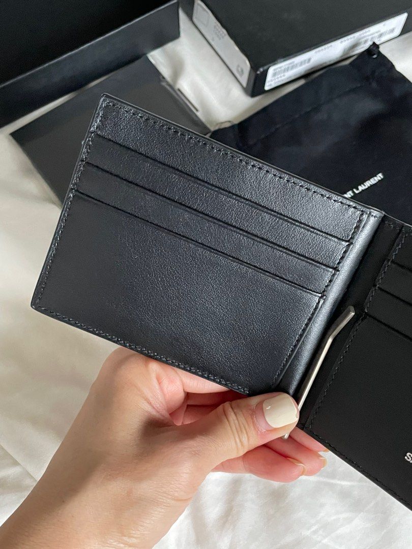 Money clip wallet ysl cheap