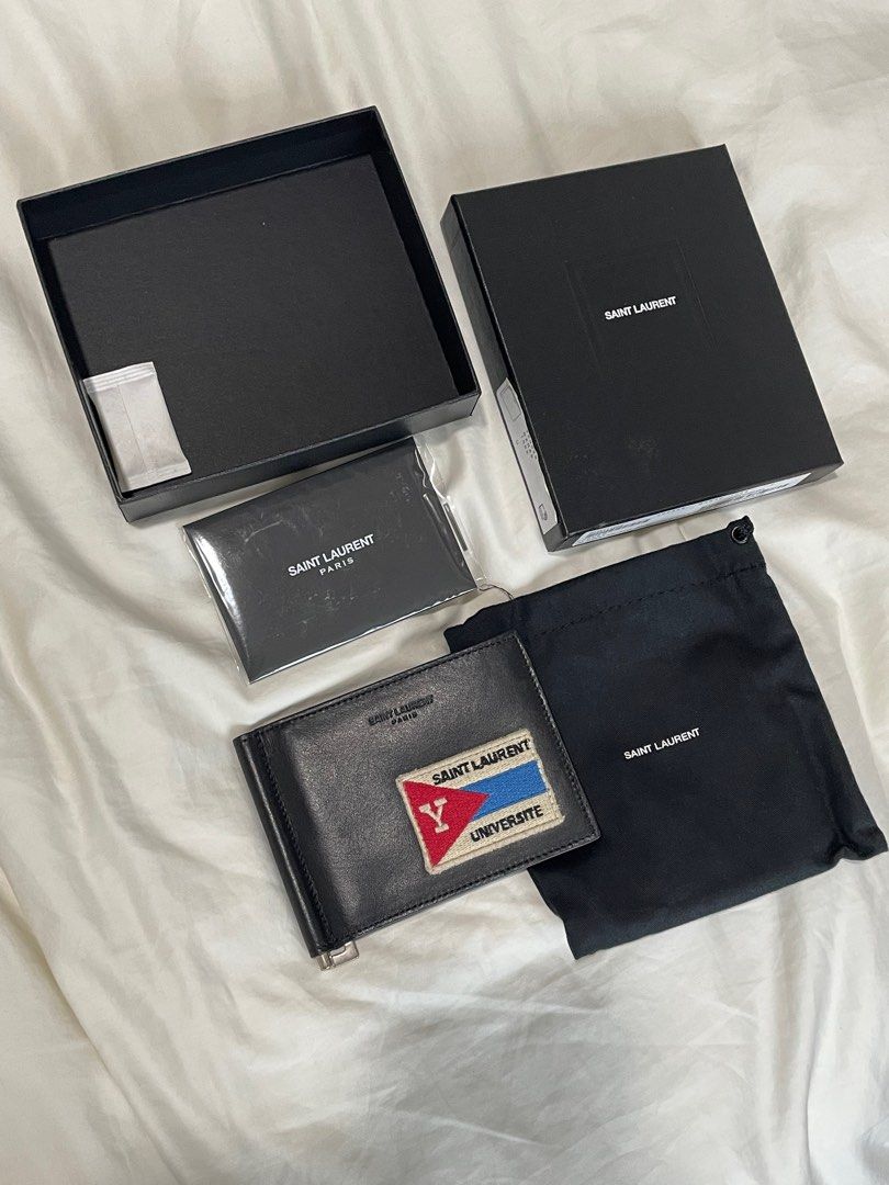 Yves saint laurent deals money clip wallet