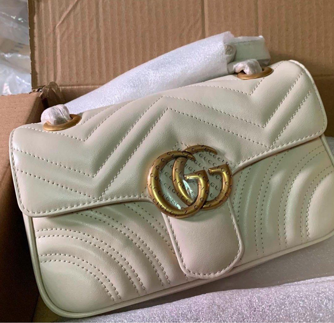 GUCCI MARMONT DUSTY PINK 22CM, Luxury, Bags & Wallets on Carousell