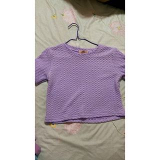 SALES* brand new purple lavender too free size slightly cropped
