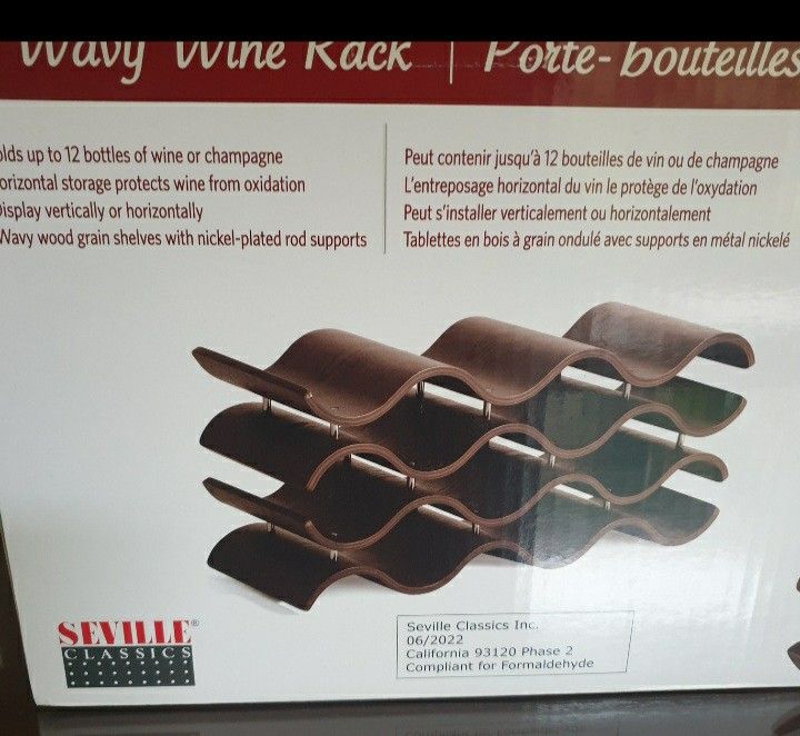 Seville classics home wavy wine rack outlet