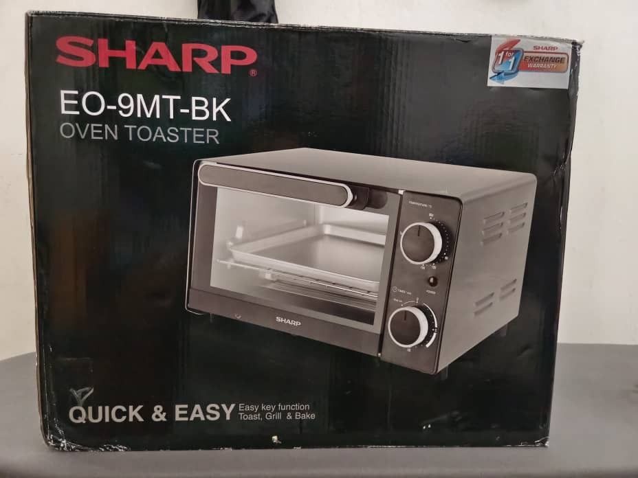 SHARP ELECTRIC OVEN TOASTER (9L) EO9MTBK, TV & Home Appliances, Kitchen