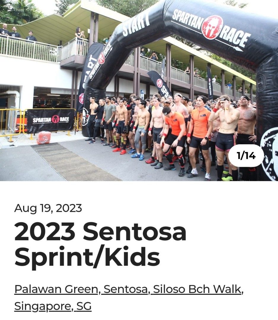 Spartan Race 2023 (Men) Sentosa, Singapore, Tickets & Vouchers, Event